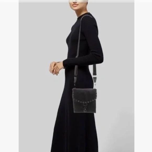Rebecca MinKoff Black messenger crossbody bag, CB2204 - Picture 2 of 6